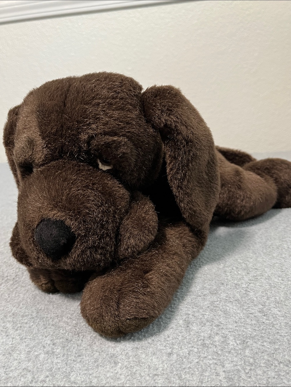Russ Chops Brown Houndog Plush 14” Chocolate Dog Collectible No Tags